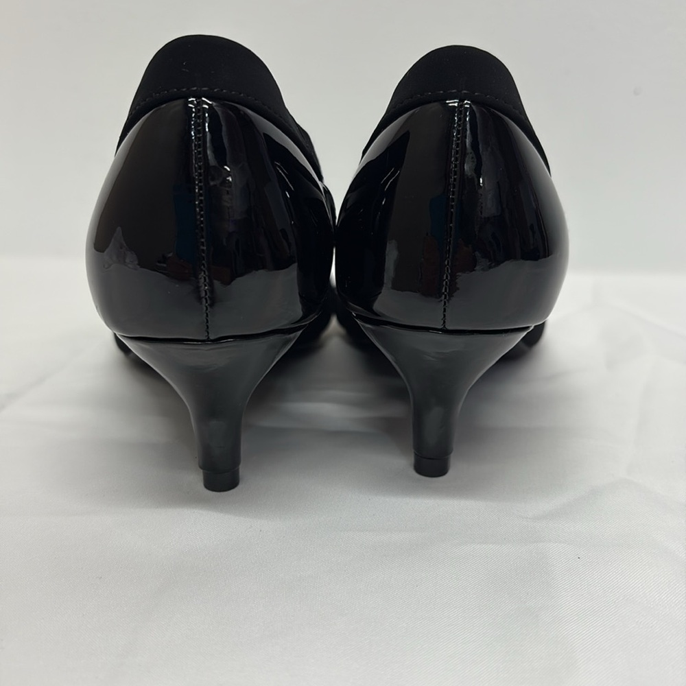 Women Simply Comfort glam Elegant Pumps shoes Size 7.5 New suede heels in black - Picture 7 of 7